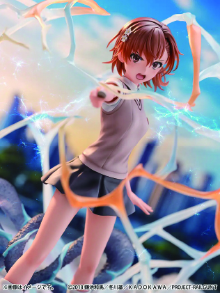 御坂美琴 「とある科学の超電磁砲T」 SHIBUYA SCRAMBLE FIGURE 1/7 PVC製塗装済み完成品