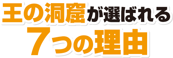 王の洞窟が選ばれる8つの理由