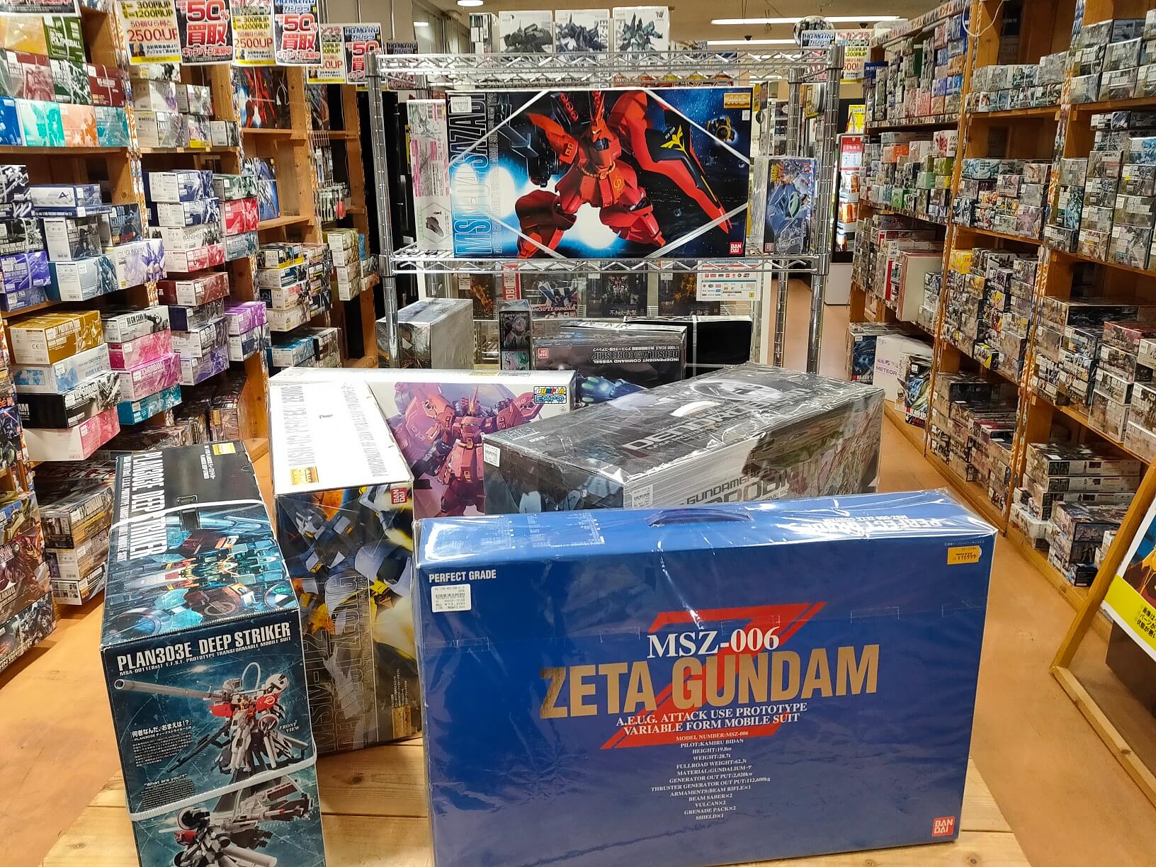 店内写真：ガンプラ売り場